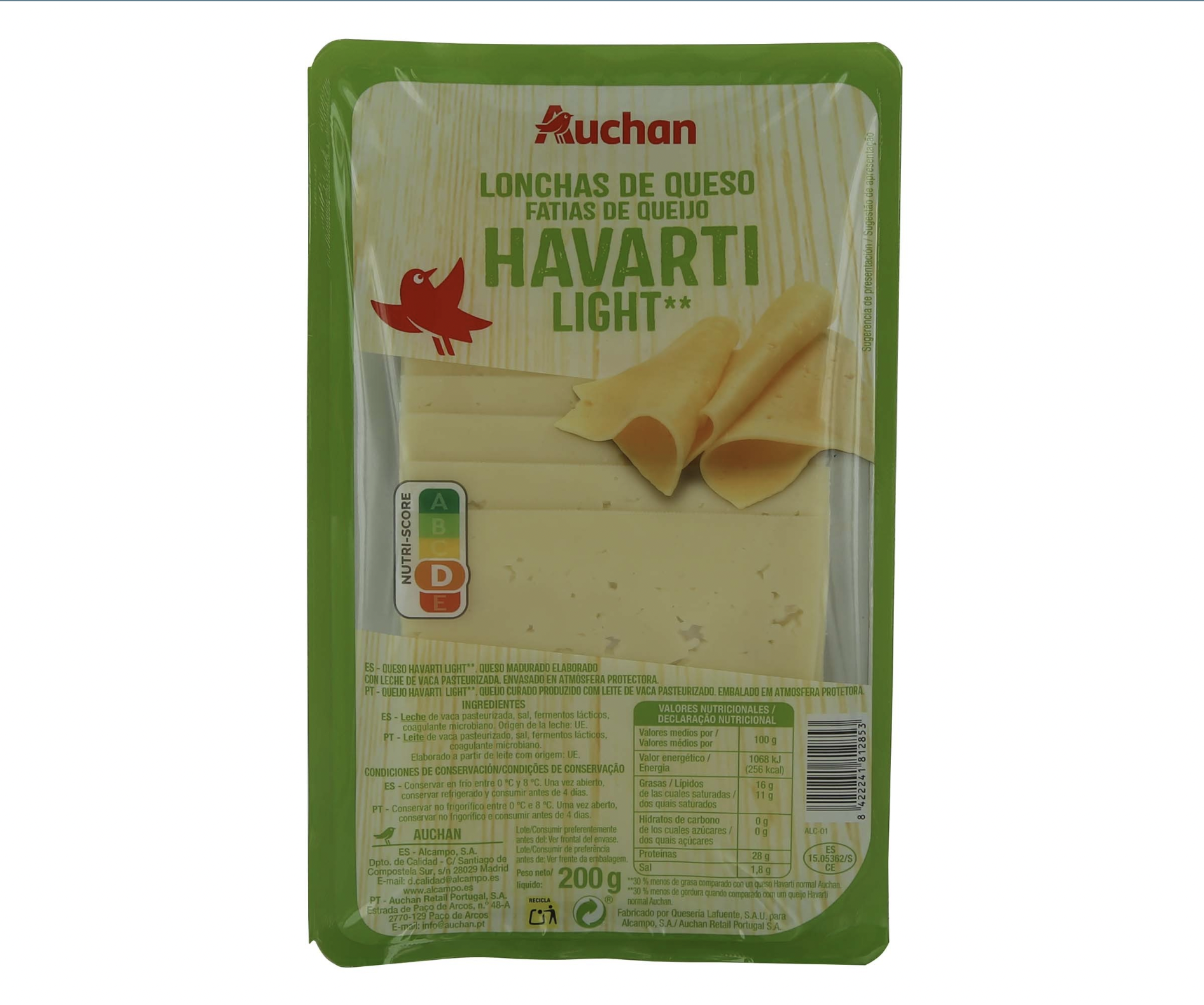 Alimento Queso en Lonchas Havarti Light  - imagen
