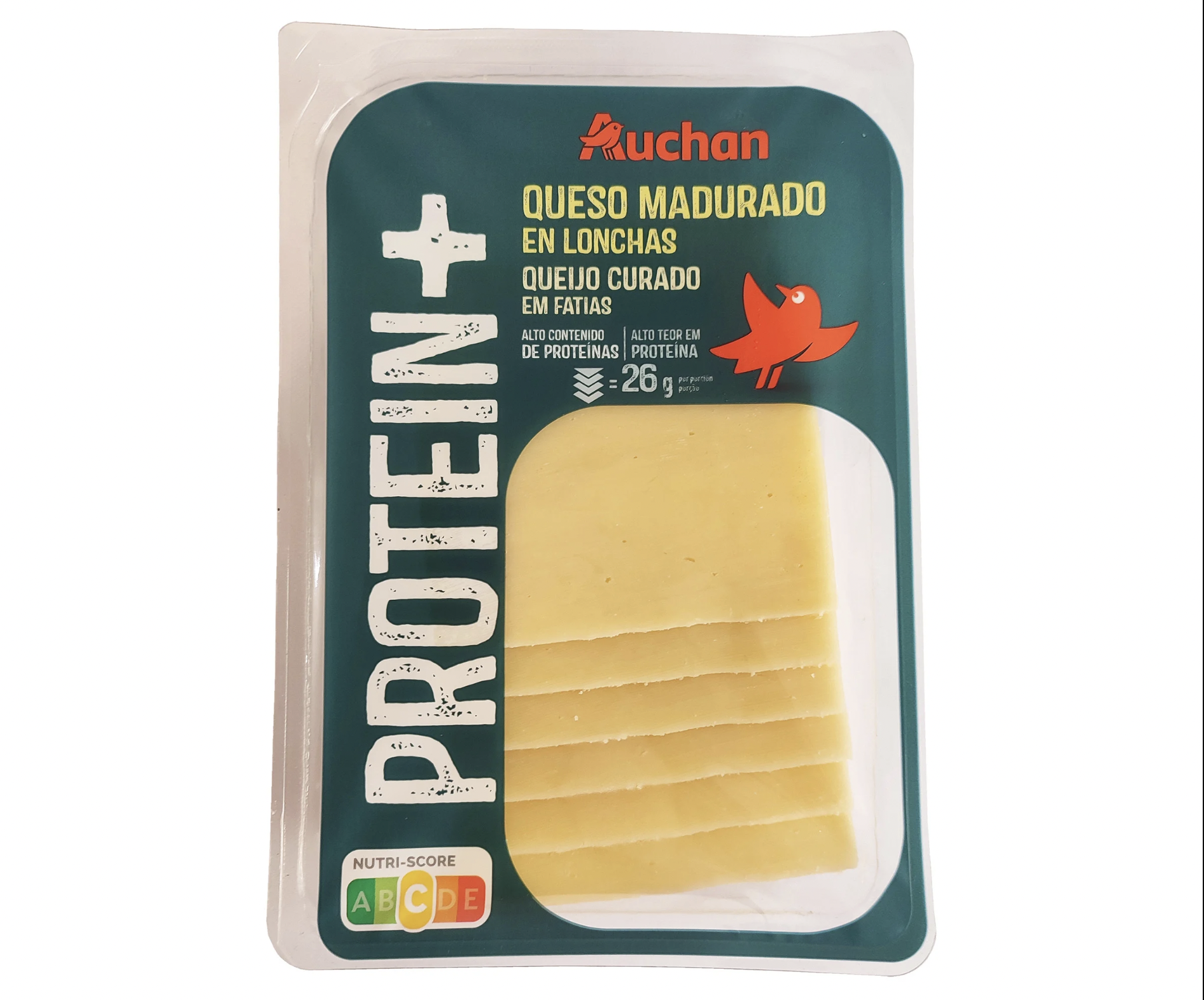 Alimento Queso Curado en Lonchas con Extra de Proteínas  - imagen