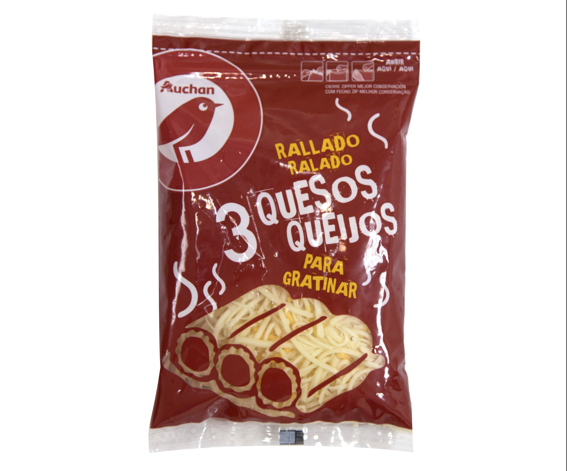 Alimento Queso Rallado Mezcla (Cheddar, Gouda y Emmental) - imagen