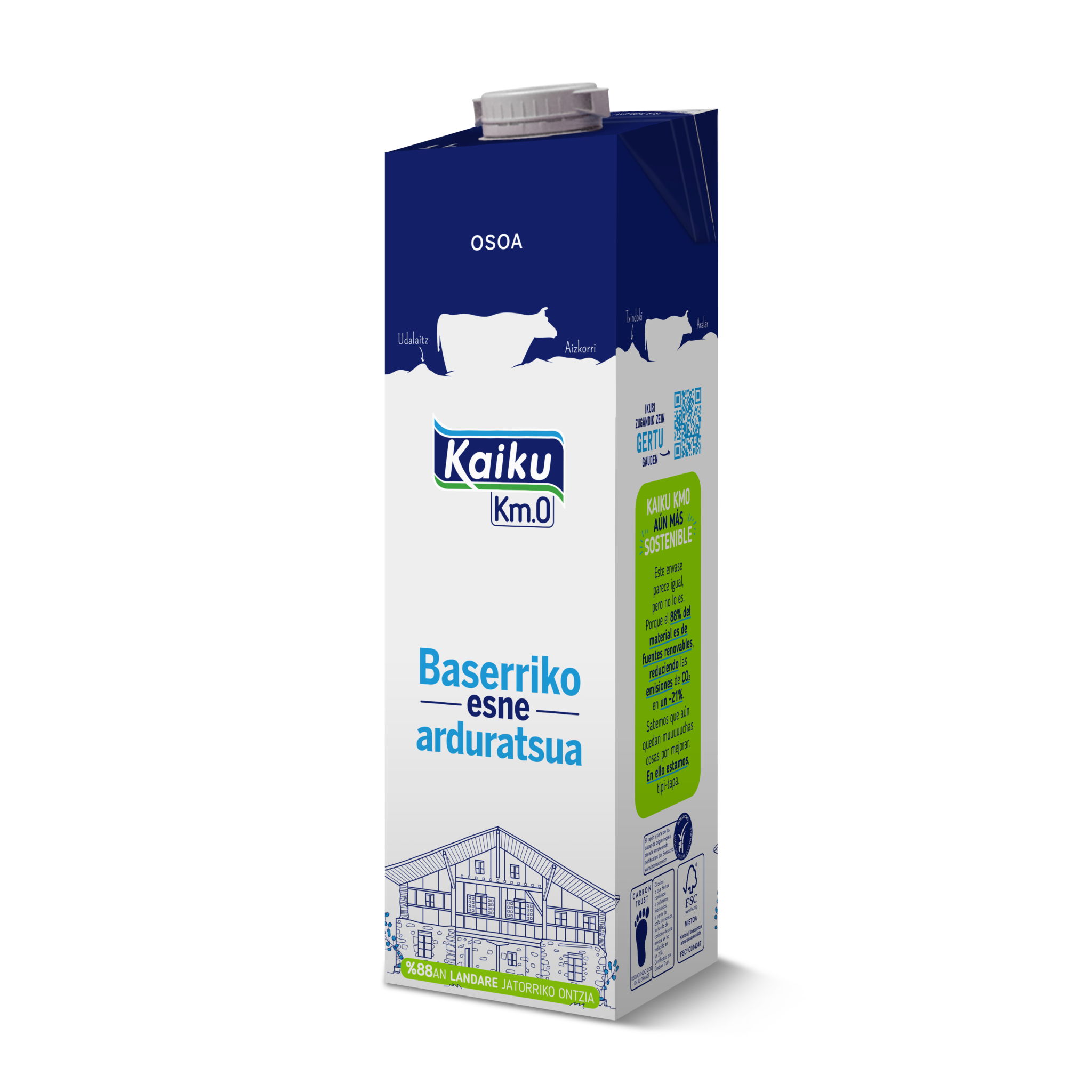 Alimento Leche entera Kaiku Km0 - imagen