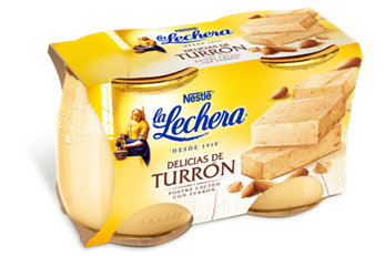 Alimento Postre lácteo delicias de turrón La Lechera - imagen
