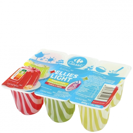 Alimento Gelatina light sabores.limón, multifruta y fresa. 0% azúcares añadidos. Sin gluten - imagen