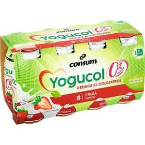 Alimento Leche fermentada de fresa con zumo de fresa y esteroles vegetales añadidos. Sin azucares añadidos. Con edulcorantes. - imagen