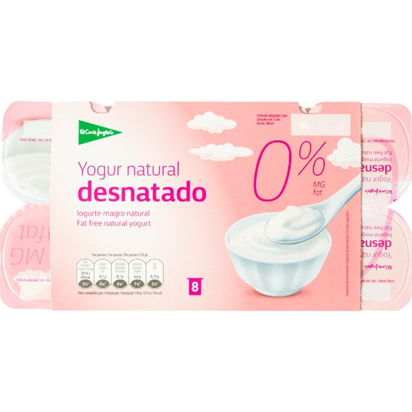 Alimento Yogurt  natural desnatado. 0% materia grasa - imagen