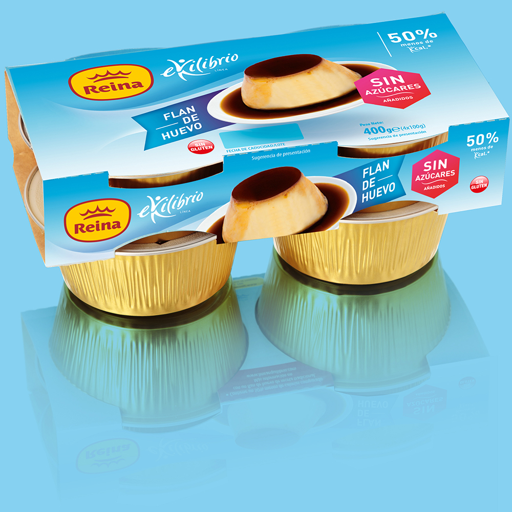 Alimento Flan de huevo ekilibrio con edulcorantes - imagen
