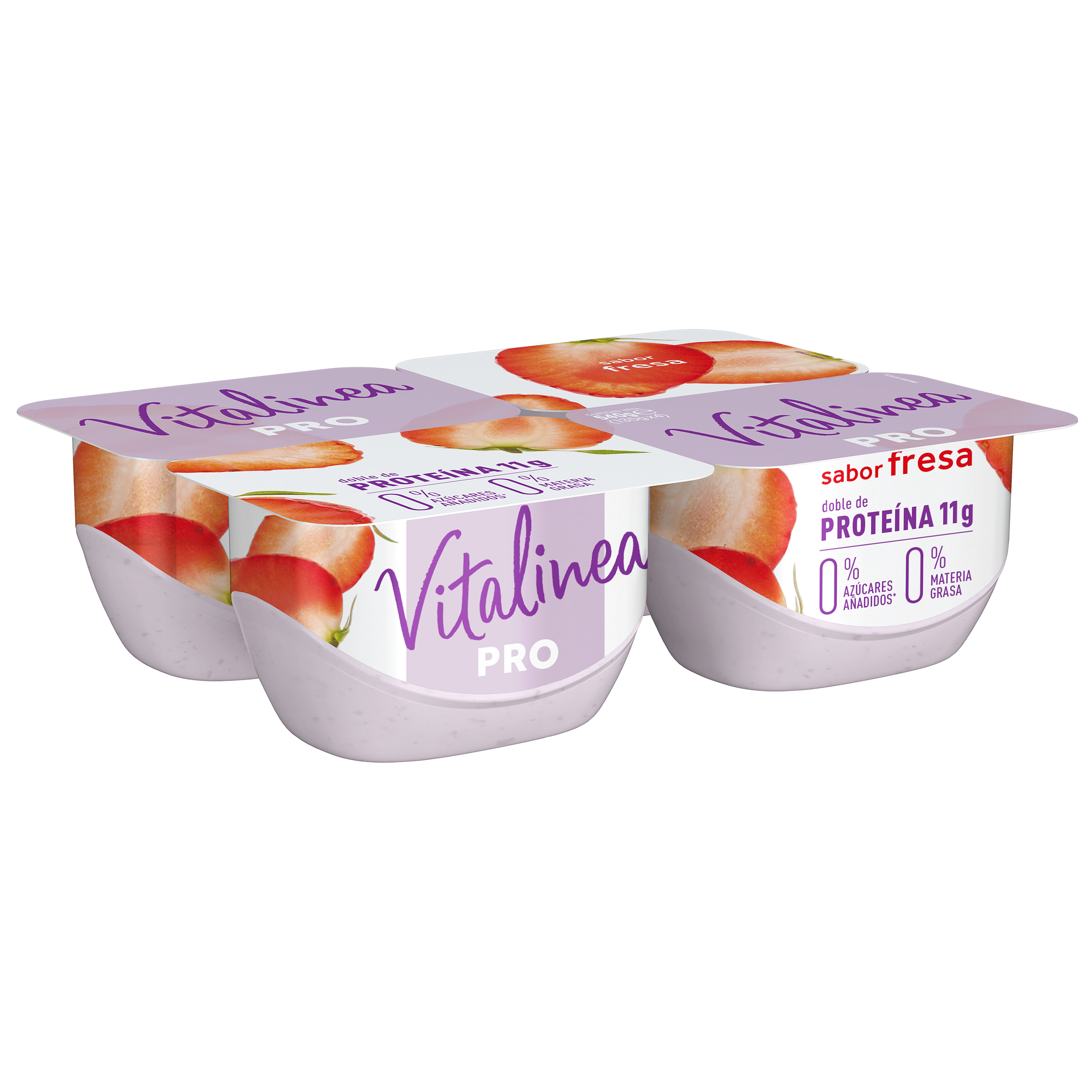 Alimento Leche fermentada PRO satisfacción sabor fresa - imagen