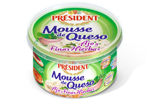Alimento Mousse de queso con ajo y finas hierbas - imagen