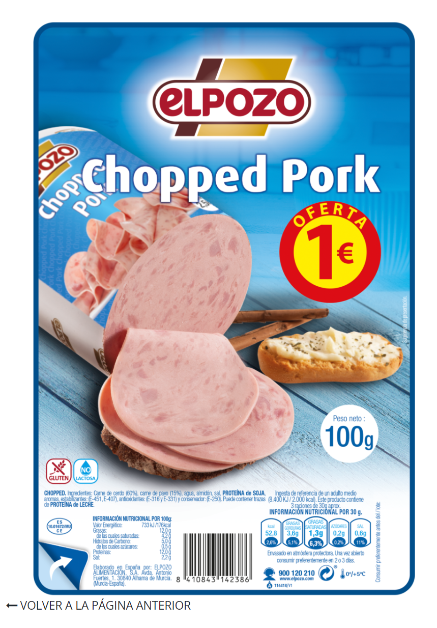 Alimento CHOPPED PORK - imagen