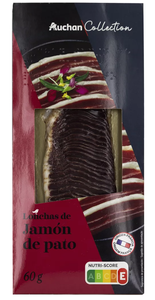 Alimento Collection Jamón de pato de origen francés cortado en finas lonchas - imagen