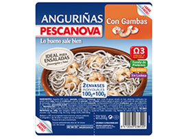 Alimento Anguriñas congeladas con gambas - imagen