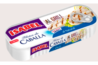 Alimento Caballa, filetes al grill al natural - imagen