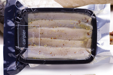 Alimento Arenque ahumado con mostaza - imagen