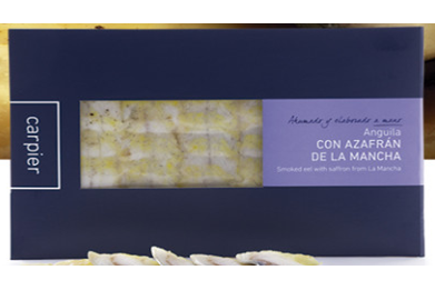 Alimento Anguila ahumada con azafrán de la Mancha - imagen