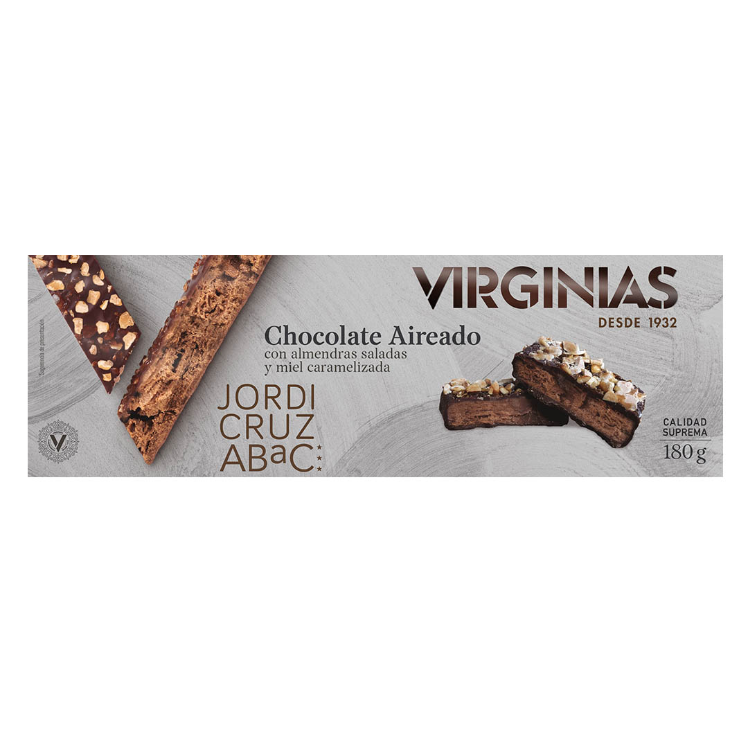 Alimento Chocolate aireado con almendras saladas y miel caramelizada - imagen