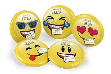 Alimento Chocolate con leche, hello emoji be happy - imagen