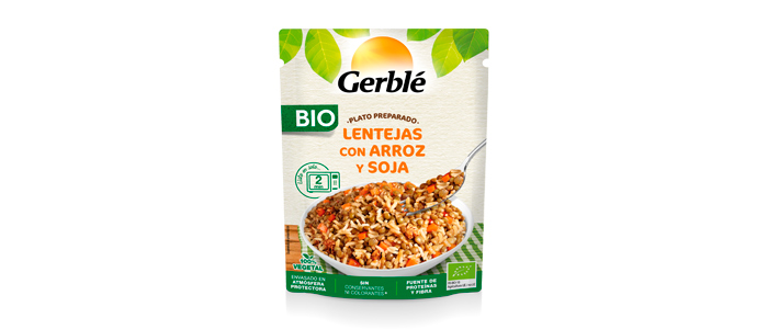 Alimento Lentejas con arroz y soja bio - imagen
